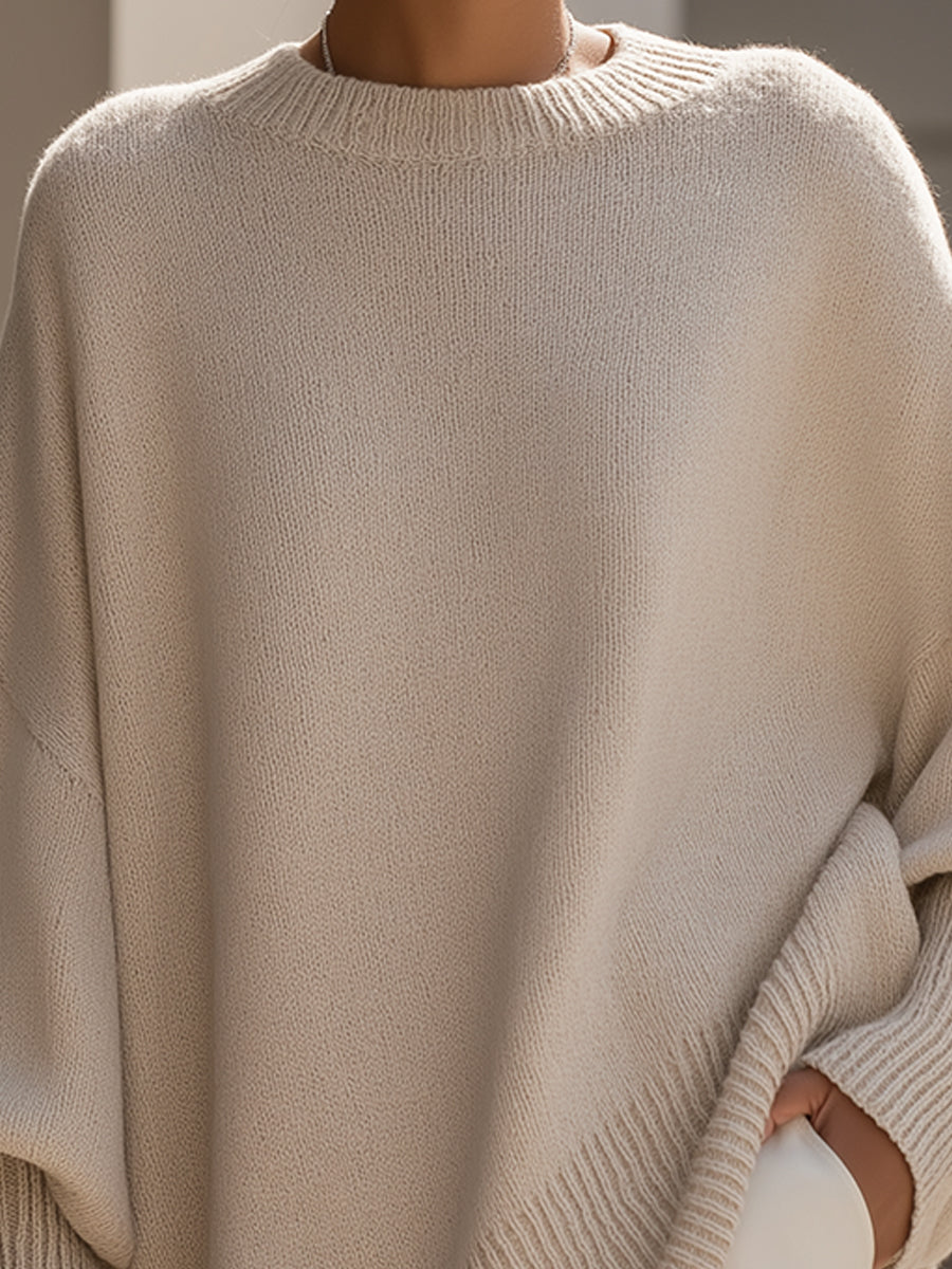 Women's Oversized Wool-Blend Sweater