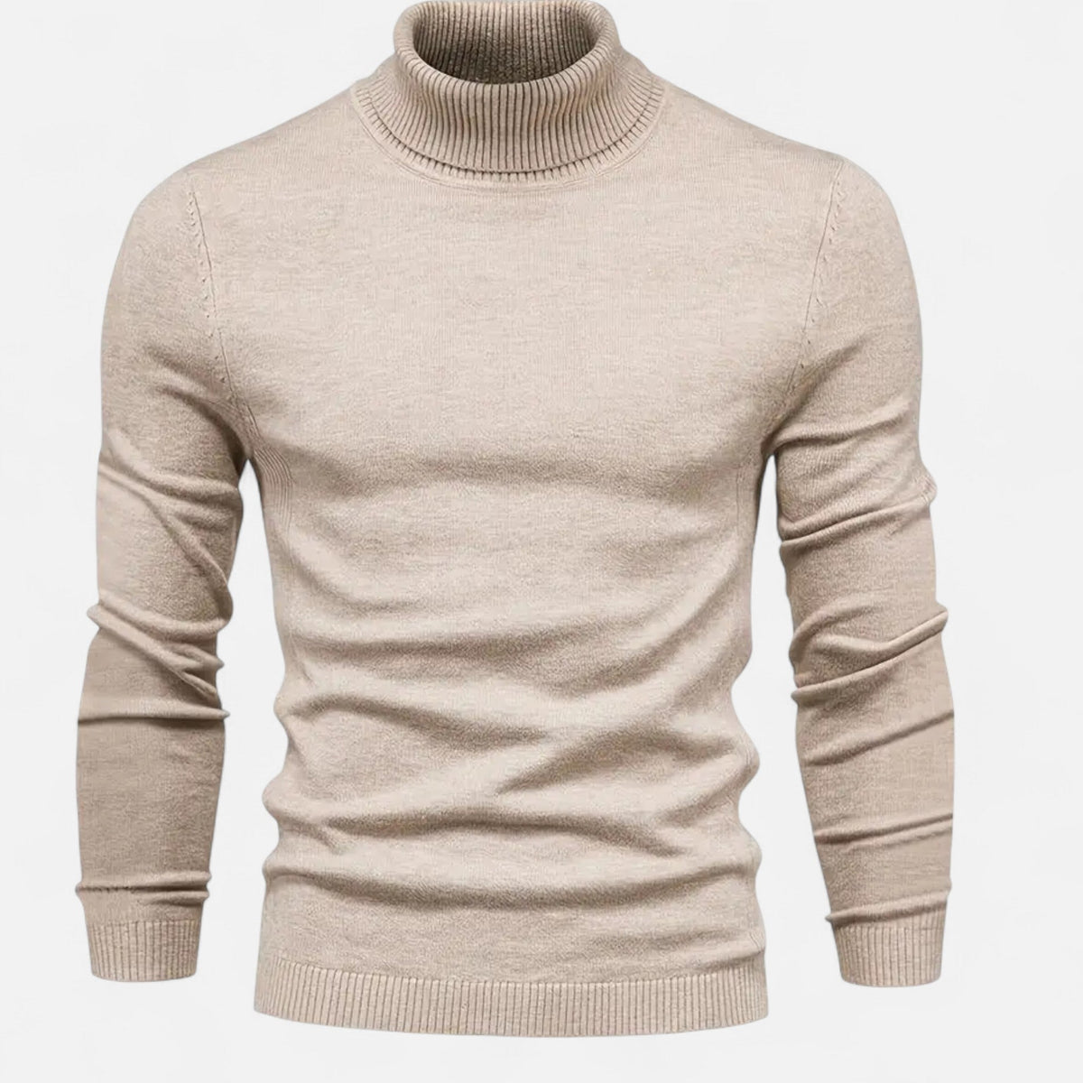 Men's Wool Blend Lapel Neck Pullover Sweater
