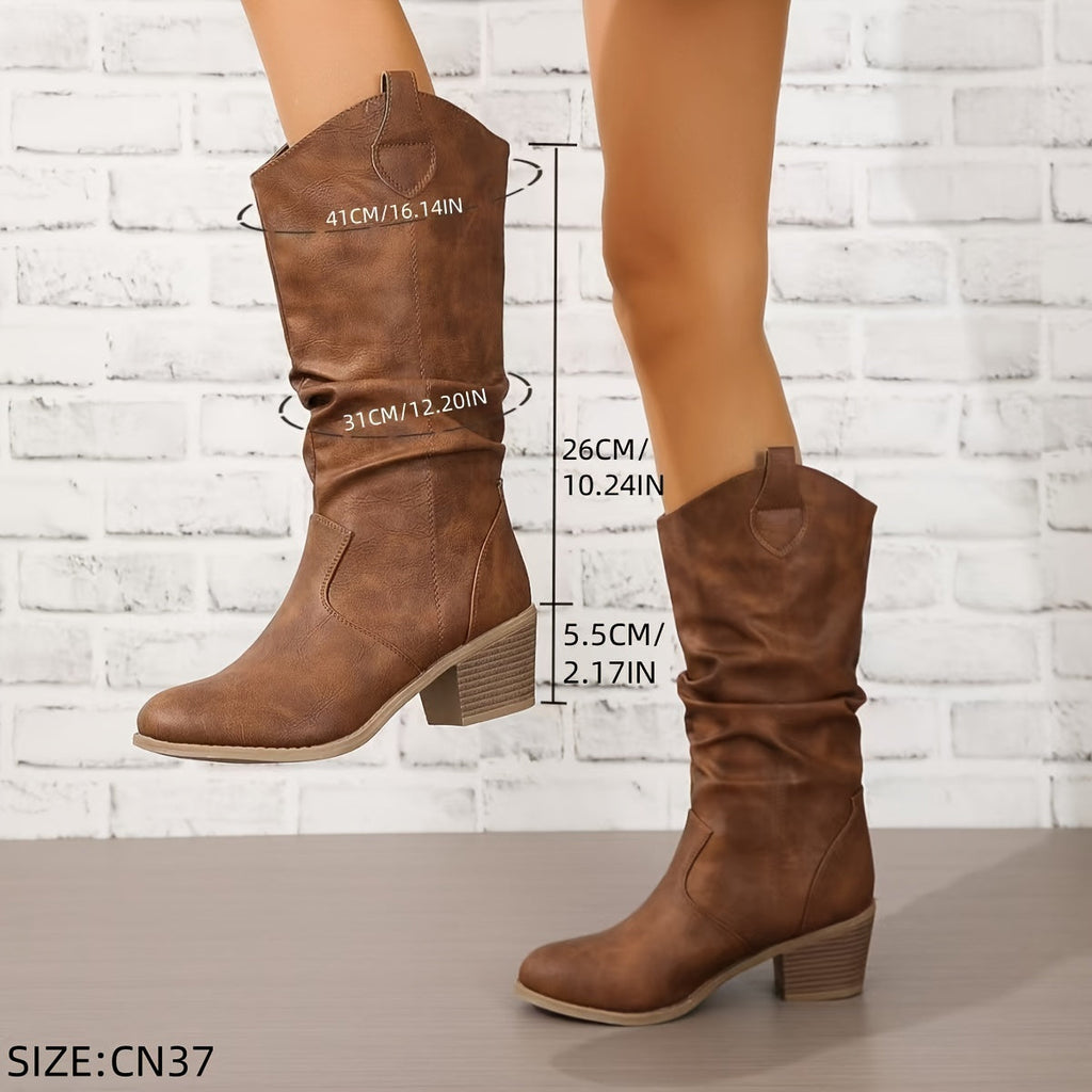 Women's Wide Calf Western Cowboy Boots