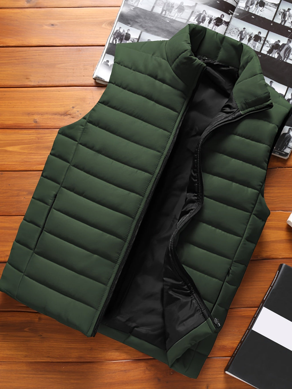 Men's Quilted Stand-Collar Vest