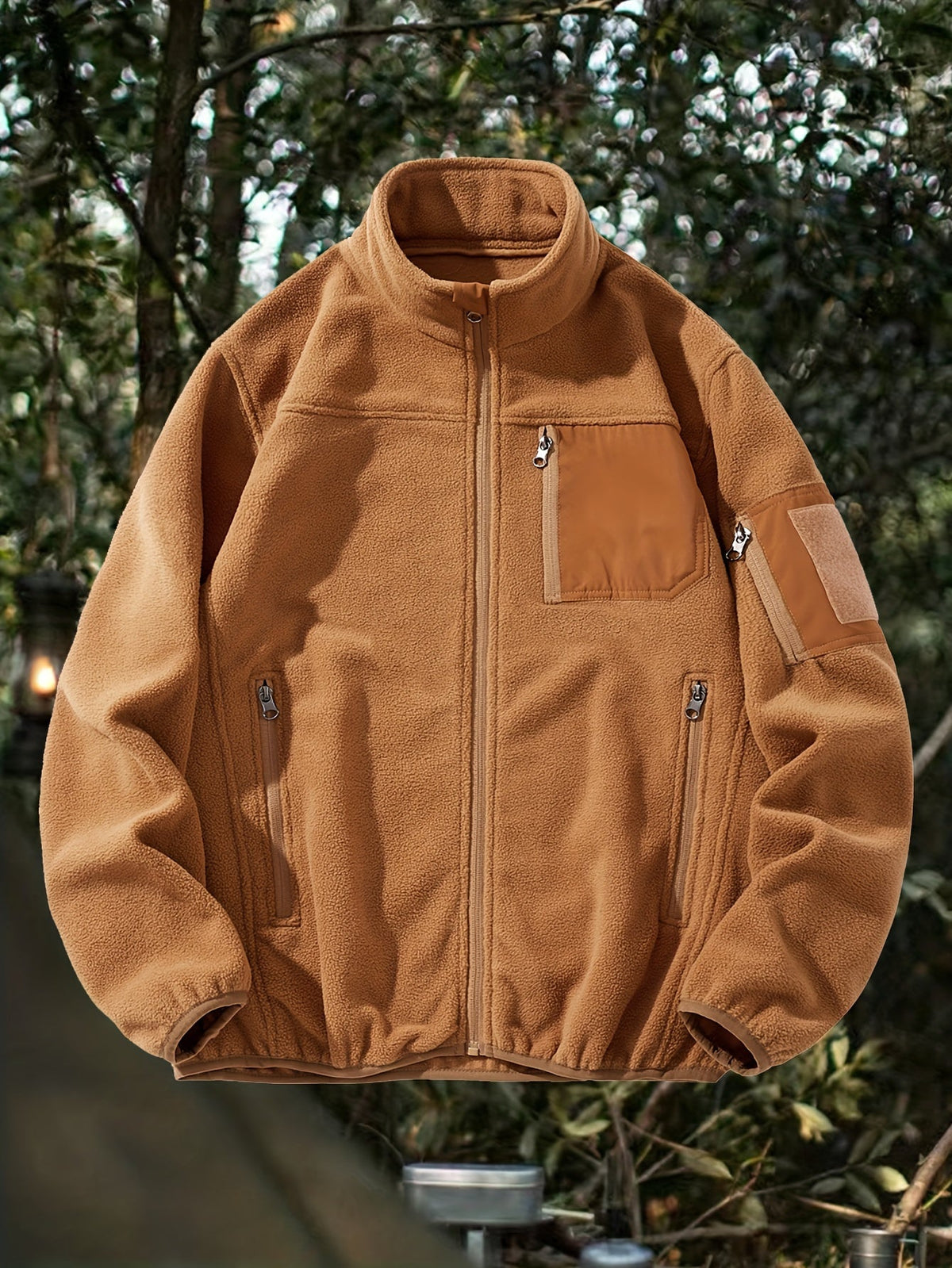 Women's Rugged Full-Zip Jacket with Stand-Up Collar
