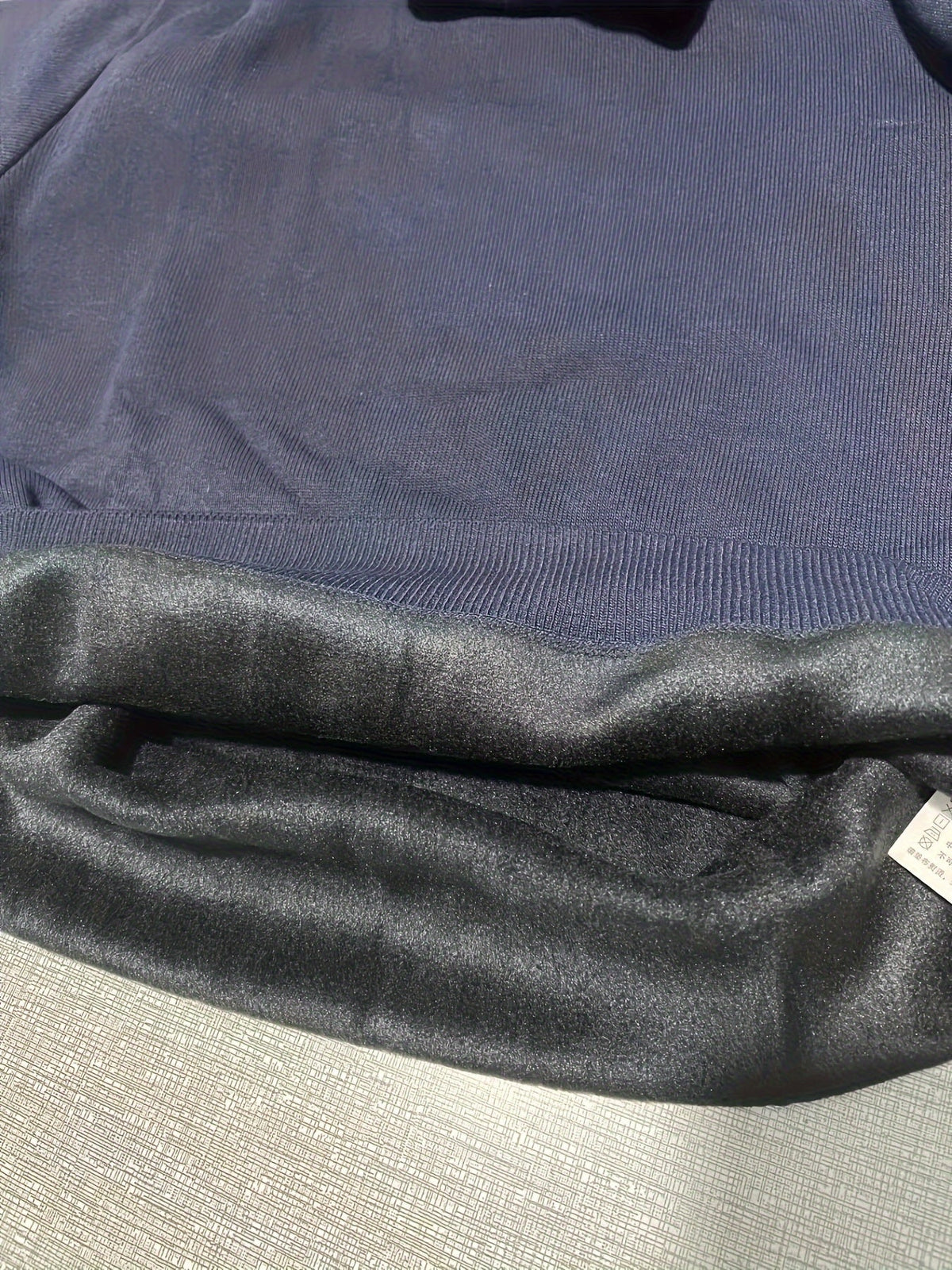 Men's Lined Roll Neck Pullover Sweater