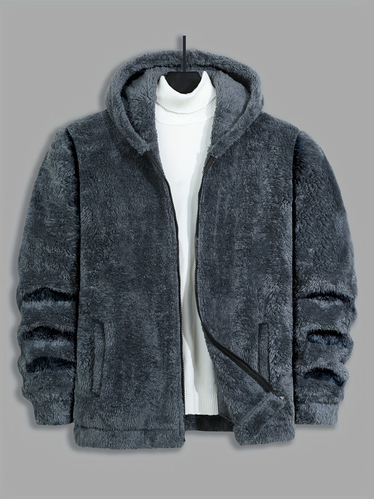 Women's Soft Plush Hooded Full-Zip Jacket