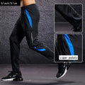 Men's Tapered Jogger Pants with Zip Pockets - Blue