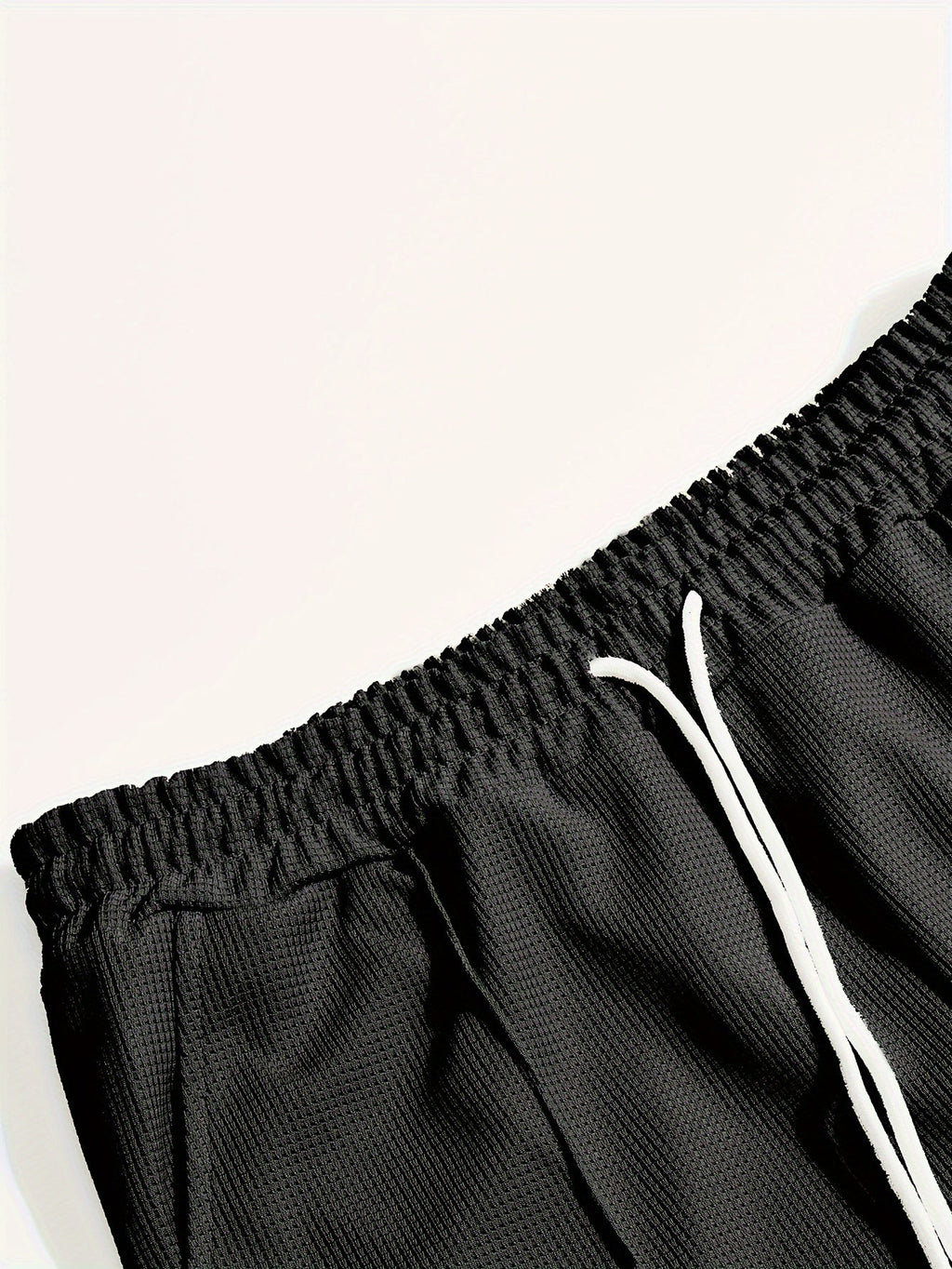 Men's Relaxed Textured Two-Piece Set