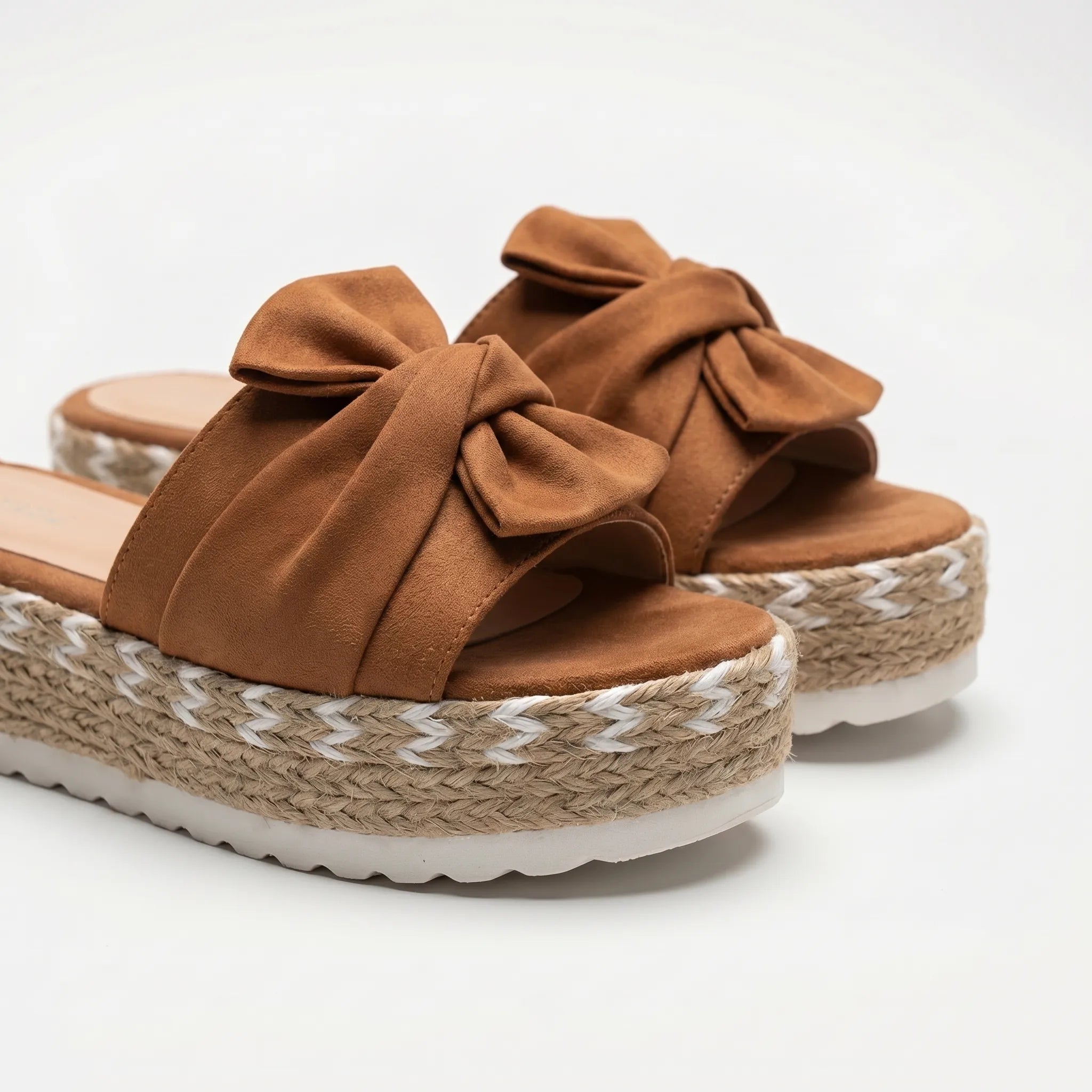 Bow Platform Sandals