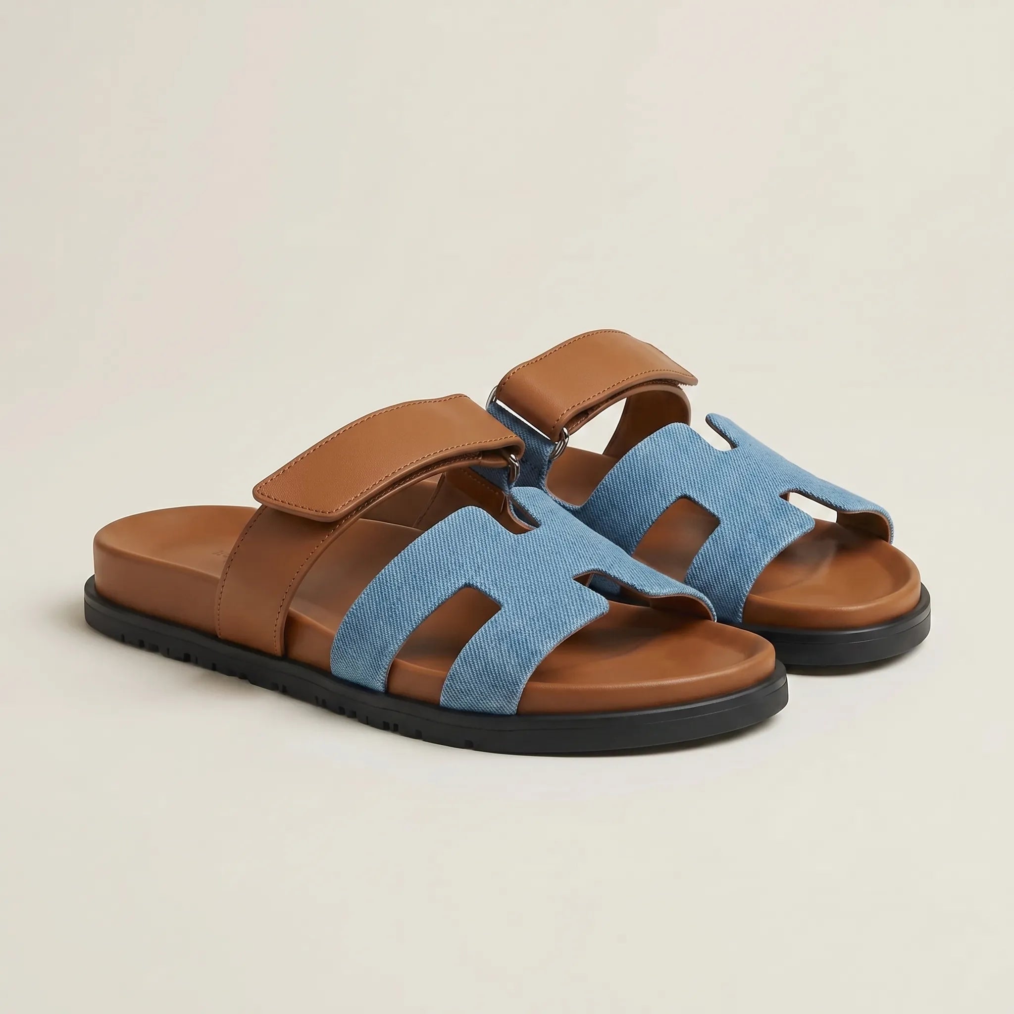 Adjustable Strap Slide Sandals