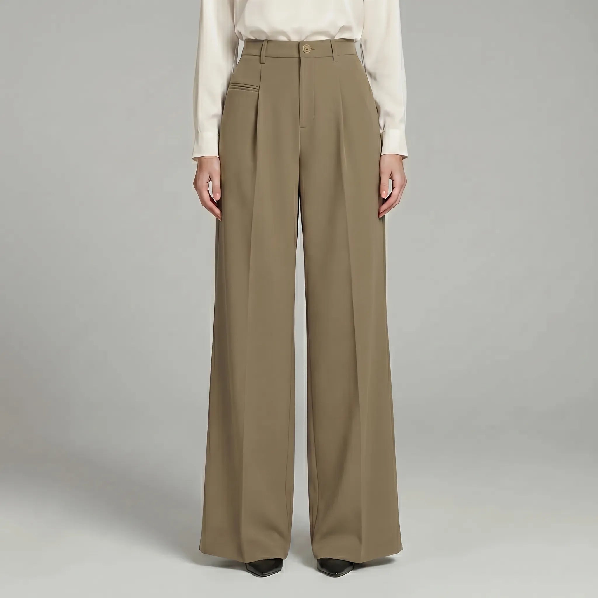 Women's Pleated Palazzo Pants Wide Leg