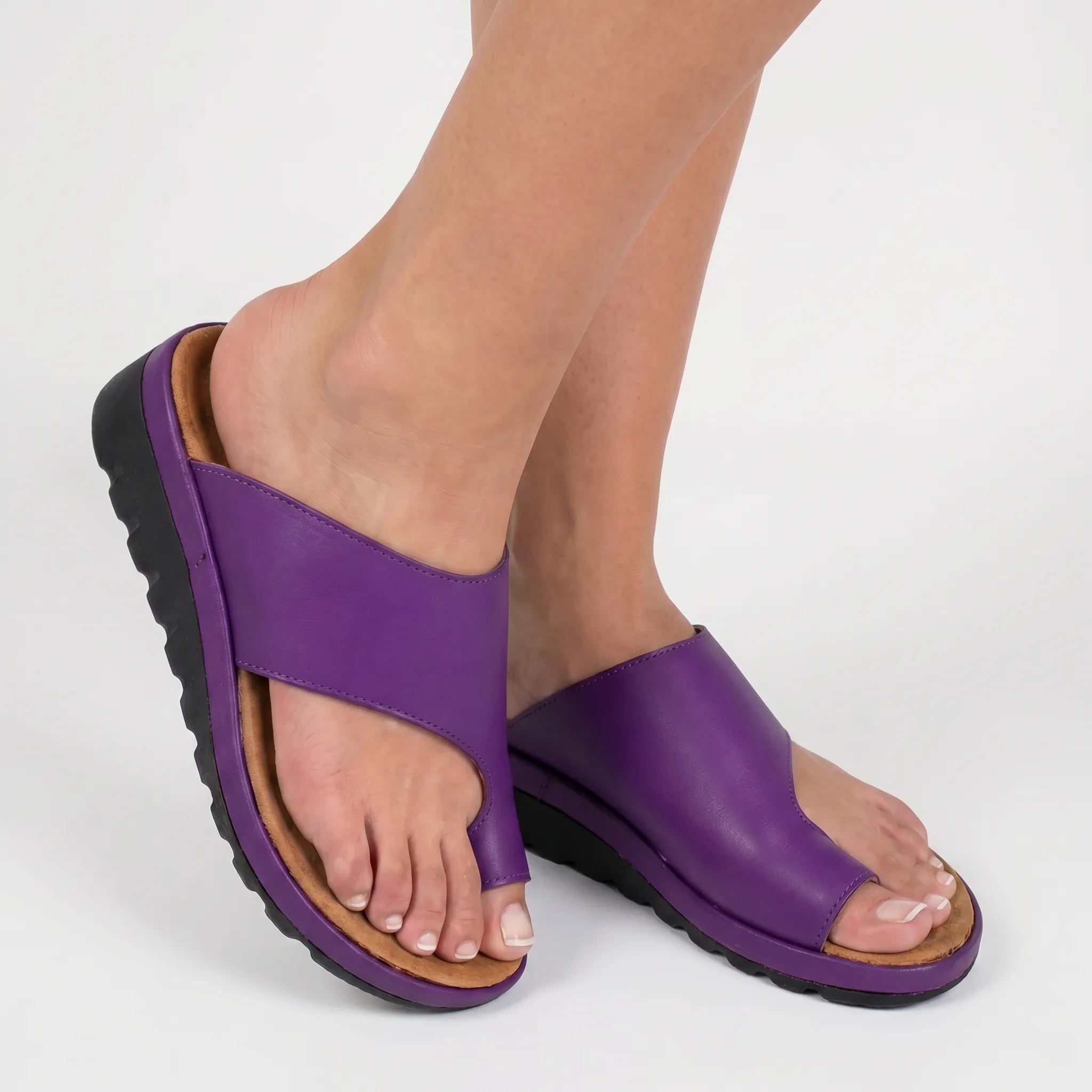 Toe Loop Platform Sandals