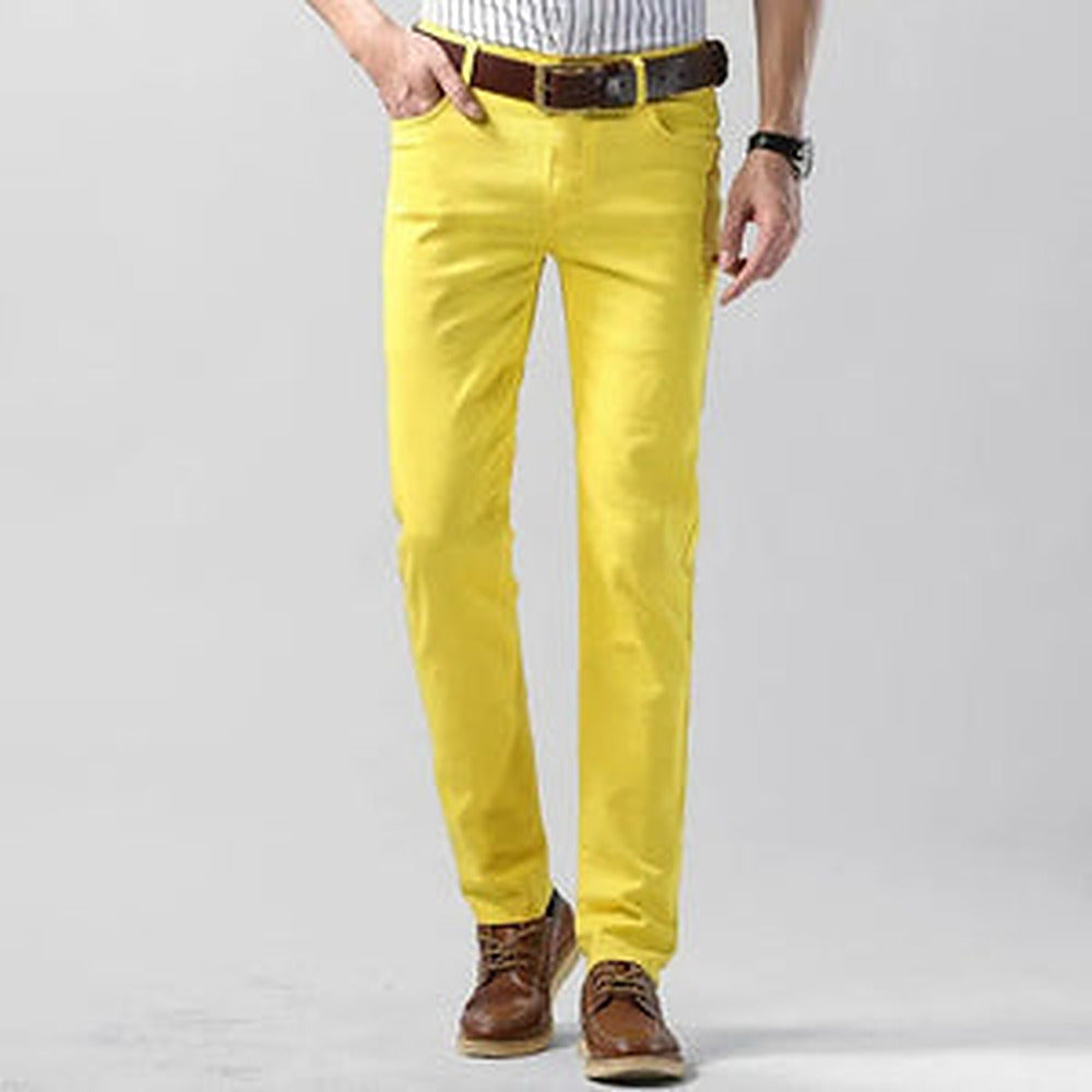 Men's Stretch Cotton Regular Fit Chino Trousers
