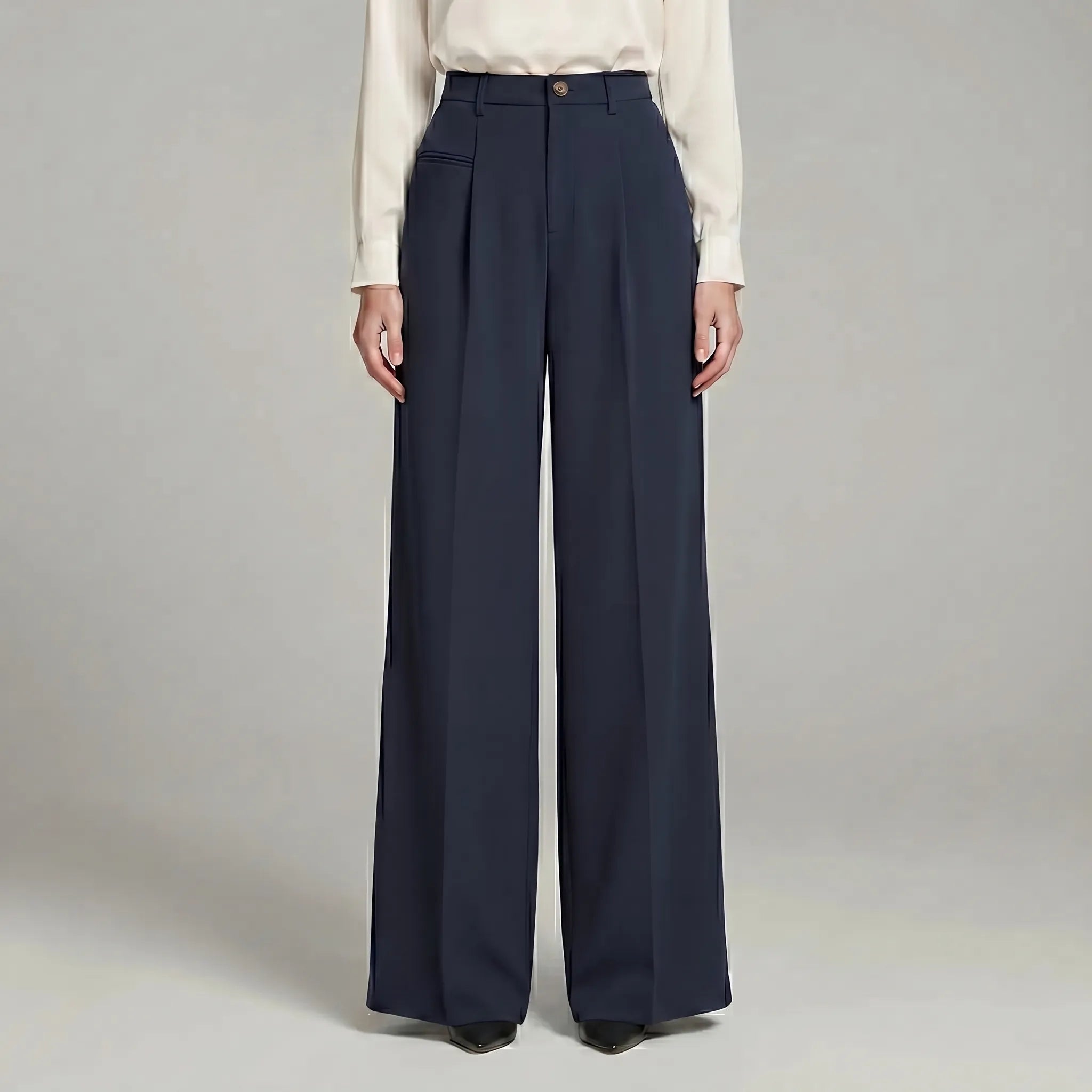 Women's Pleated Palazzo Pants Wide Leg