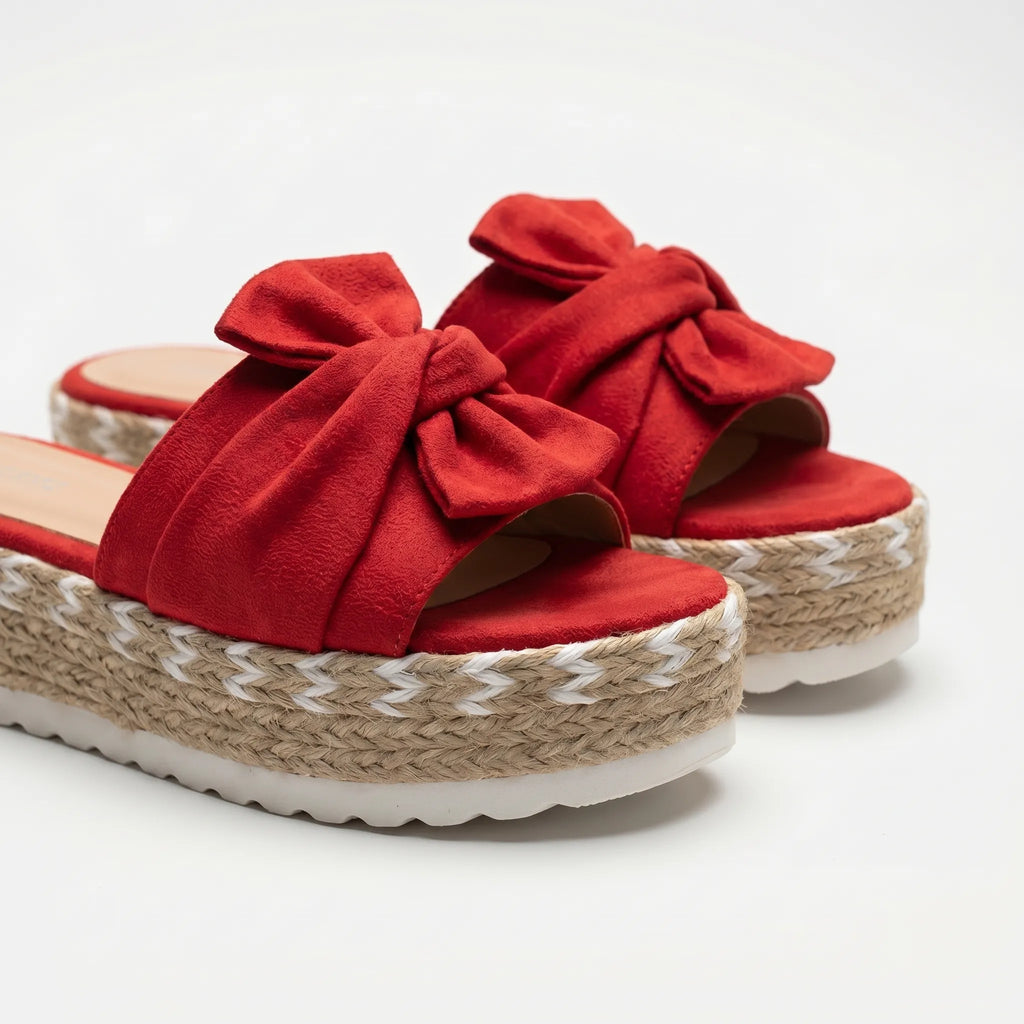 Bow Platform Sandals