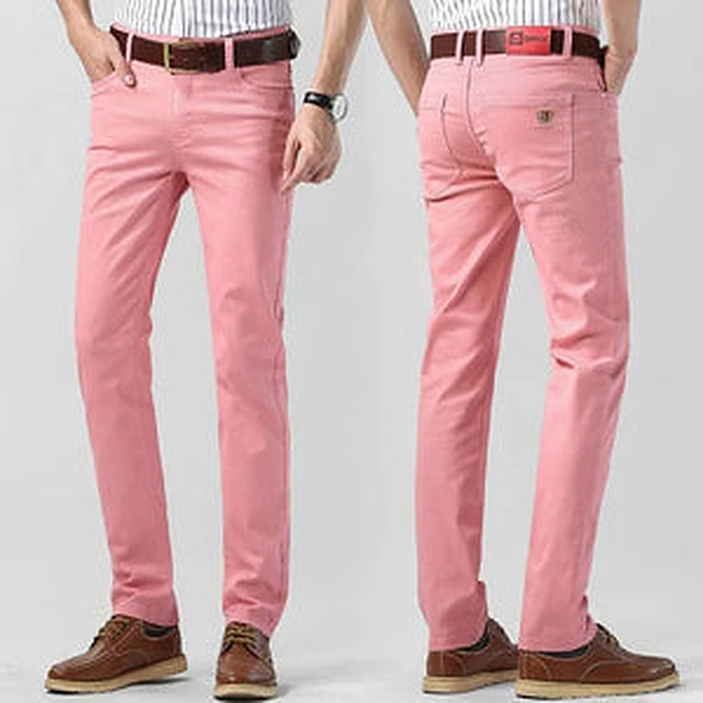 Men's Stretch Cotton Regular Fit Chino Trousers