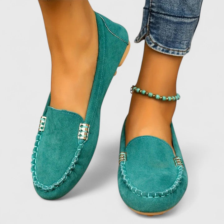 Women's Metal Accent Orthopedic Loafers