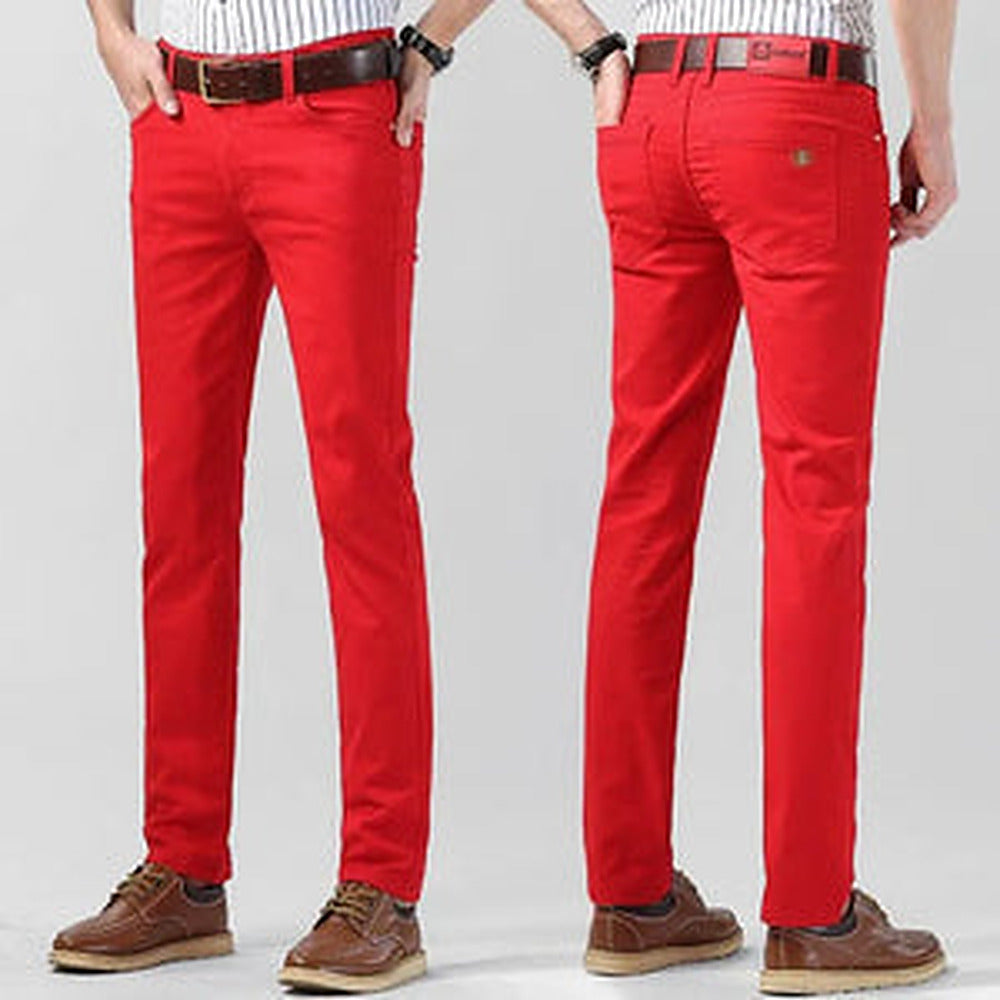Men's Stretch Cotton Regular Fit Chino Trousers