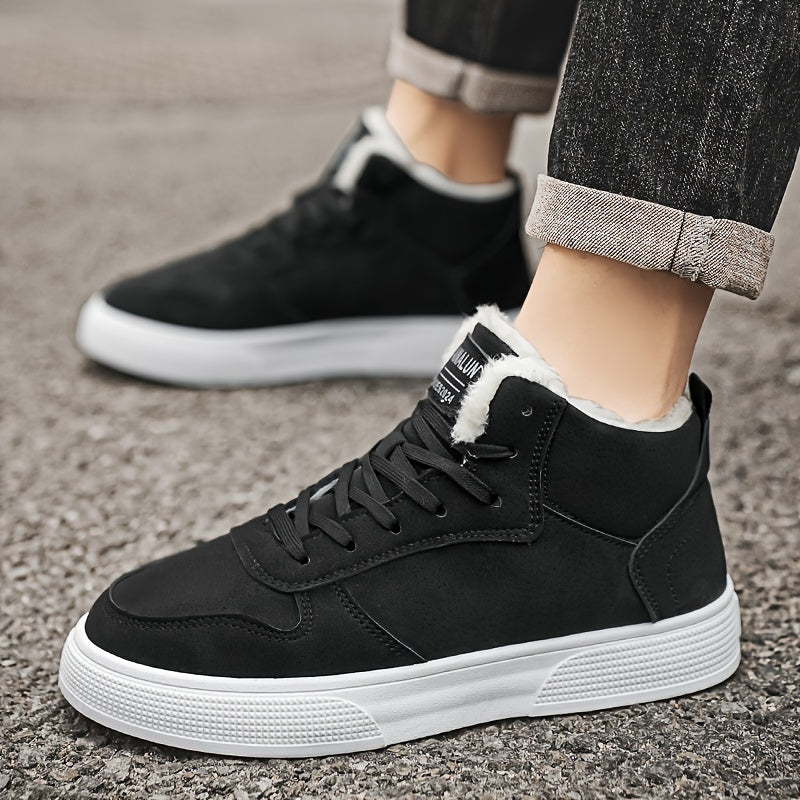Women's Warm-Lined Mid-Top Lace-Up Sneakers