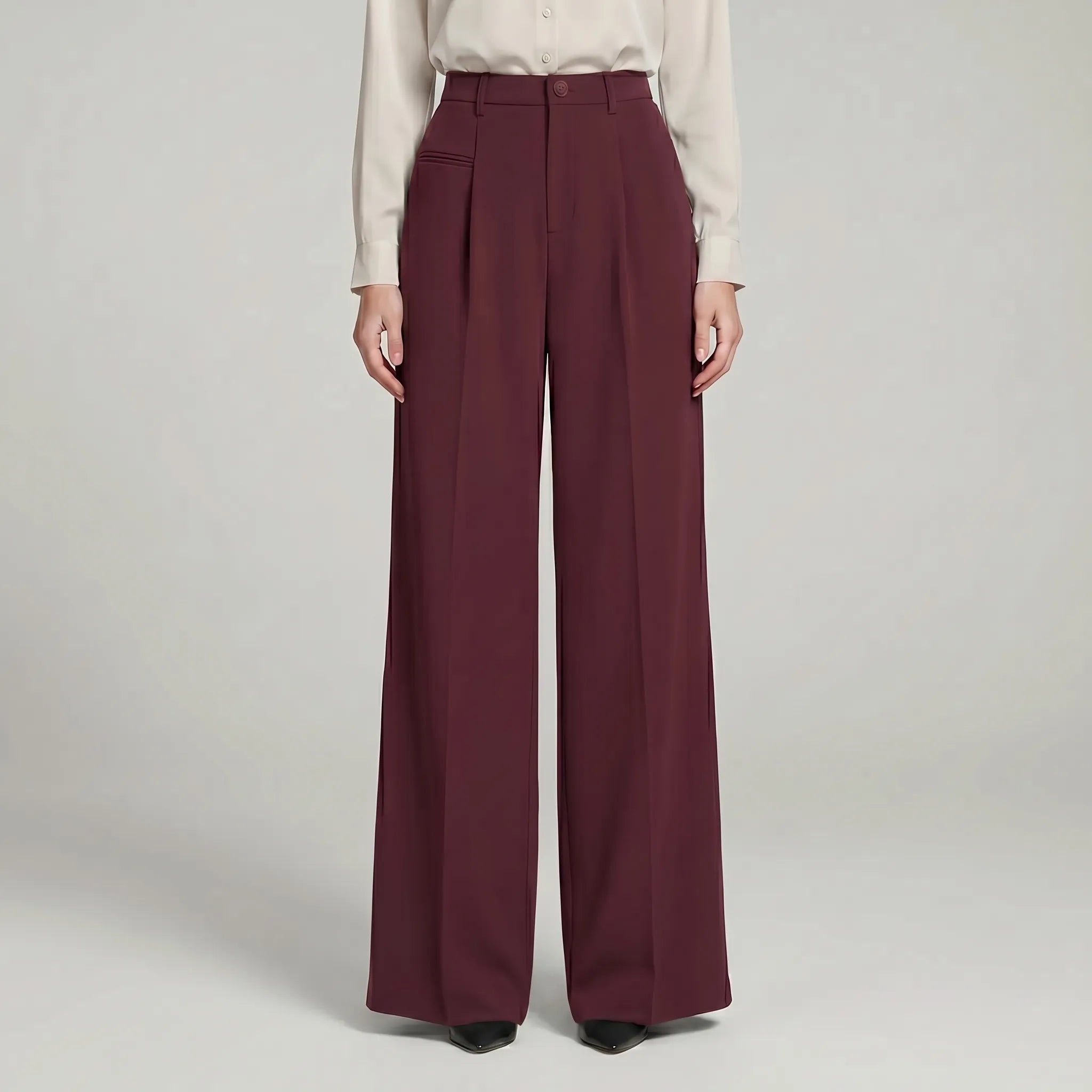 Women's Pleated Palazzo Pants Wide Leg