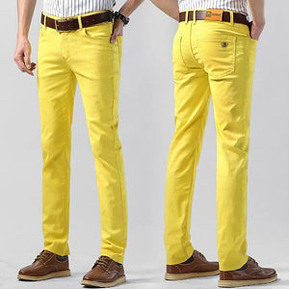 Men's Stretch Cotton Regular Fit Chino Trousers