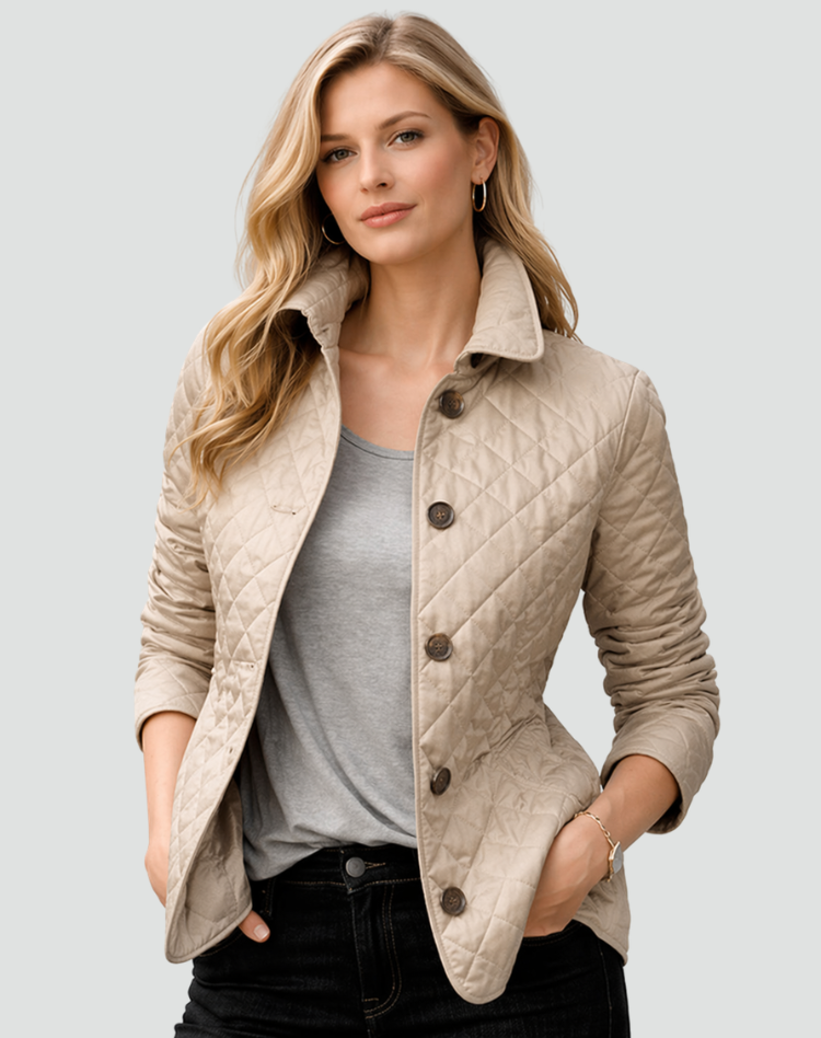 Women’s Quilted Button-Front Jacket