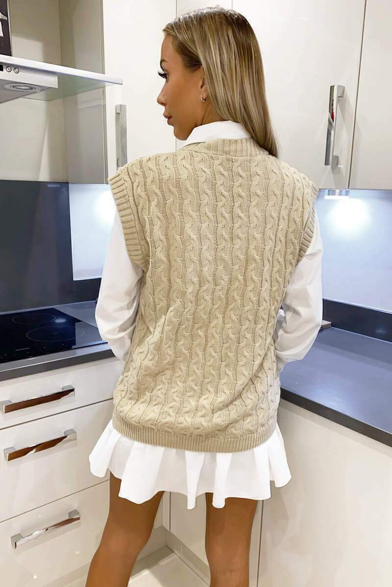 Women's Cable Knit Two-Piece Set