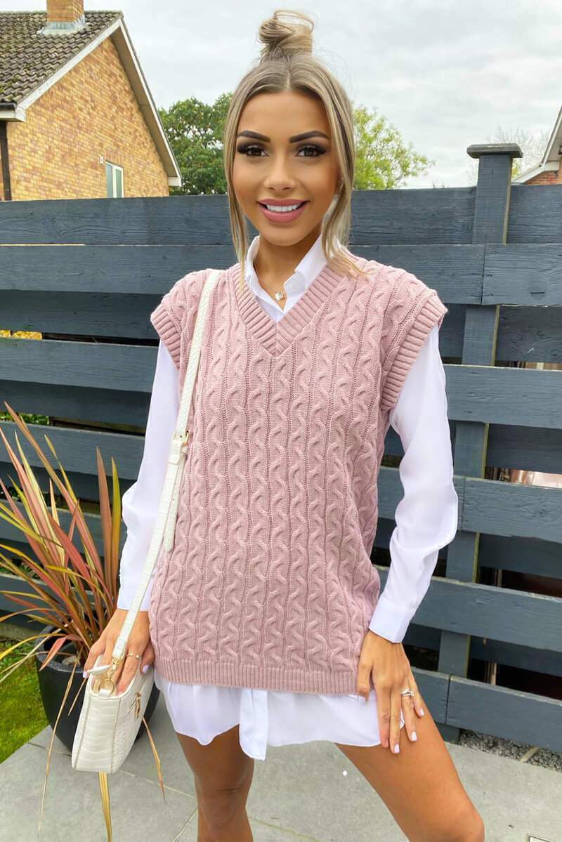 Women's Cable Knit Two-Piece Set