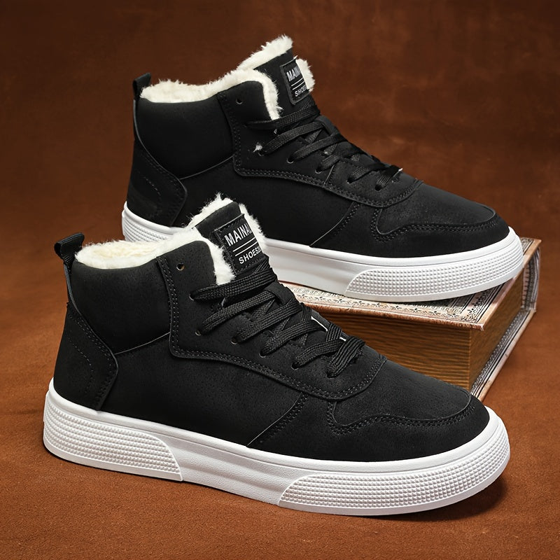 Women's Warm-Lined Mid-Top Lace-Up Sneakers