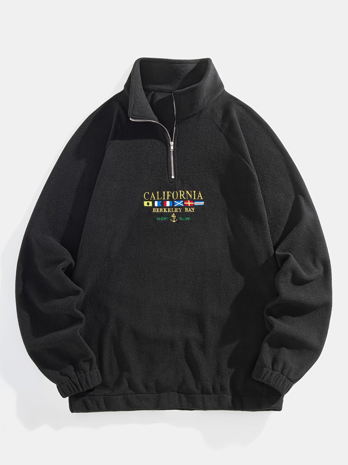 Women's Brushed Quarter-Zip Embroidered Sweatshirt