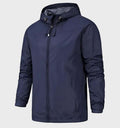 Men's Lightweight Hooded Shell Jacket - Navy Blue