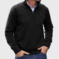 Men's Quarter-Zip Sweater - Black