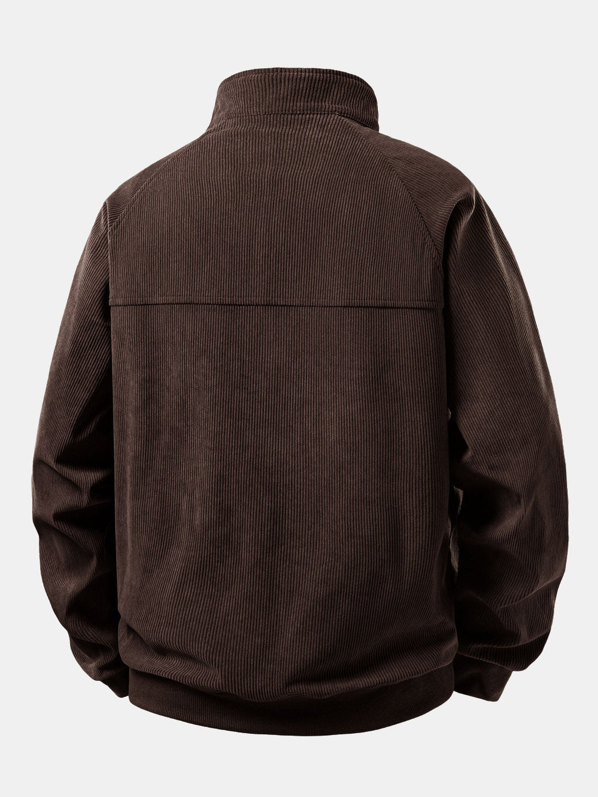 Men's Corduroy Quarter-Zip Raglan Sweatshirt
