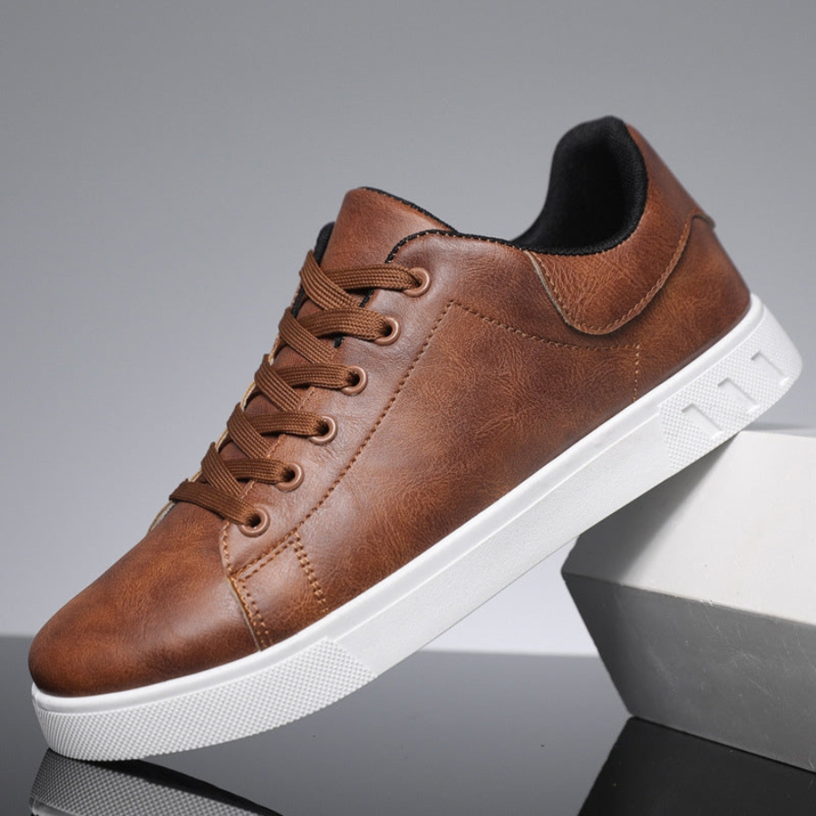Men's Cushioned Lace-Up Walking Trainers