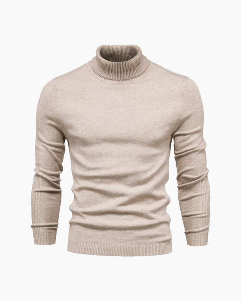 Men's Fine Knit Turtleneck Sweater