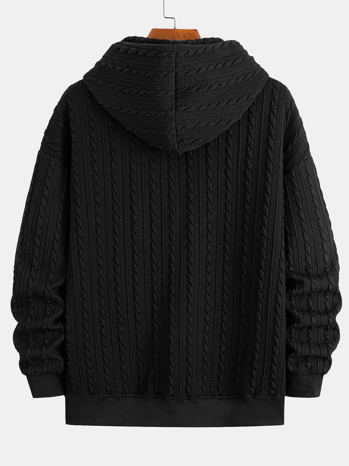 Men's Jacquard Zip Hoodie and Straight-Leg Pants Set