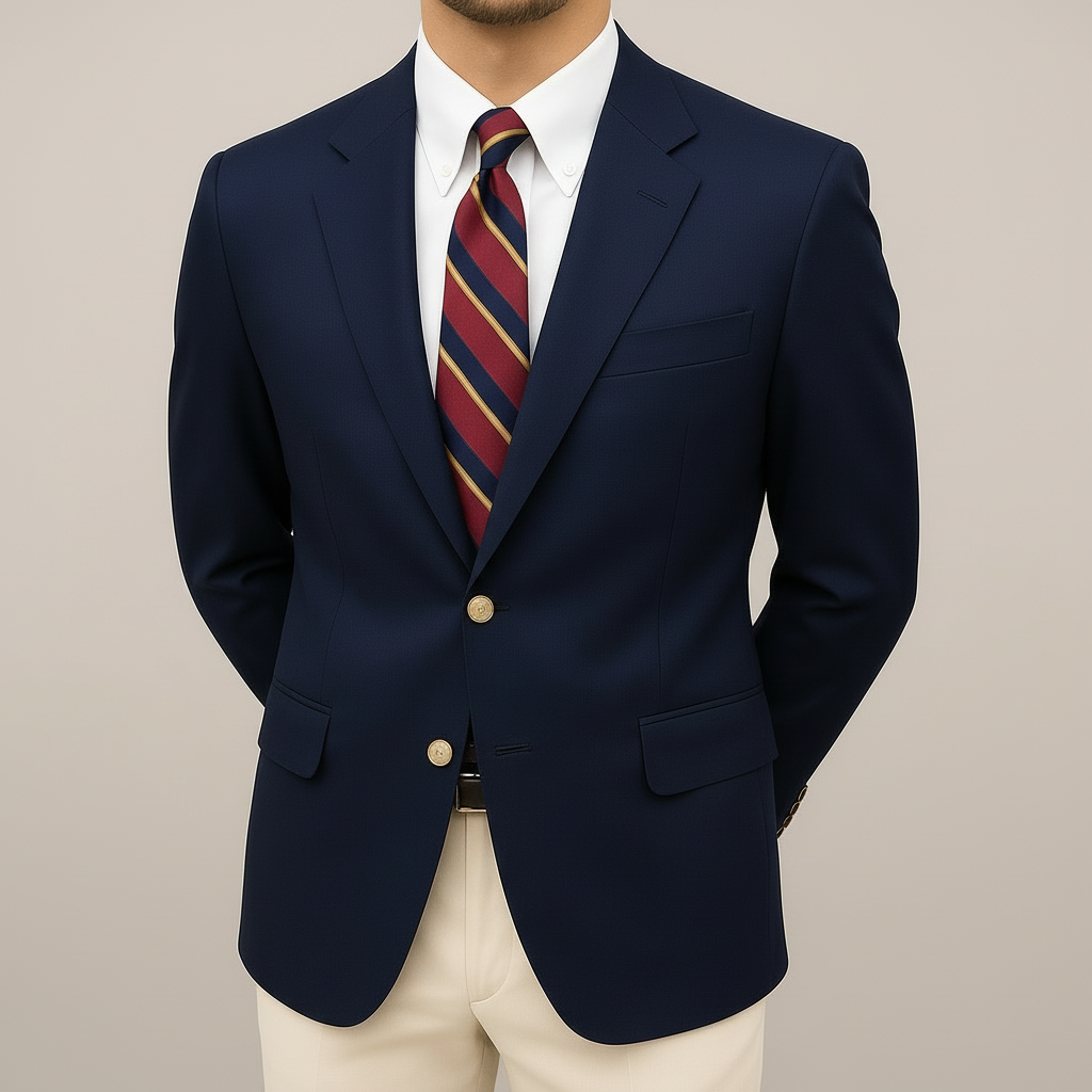 Men's Tailored Two Button Blazer