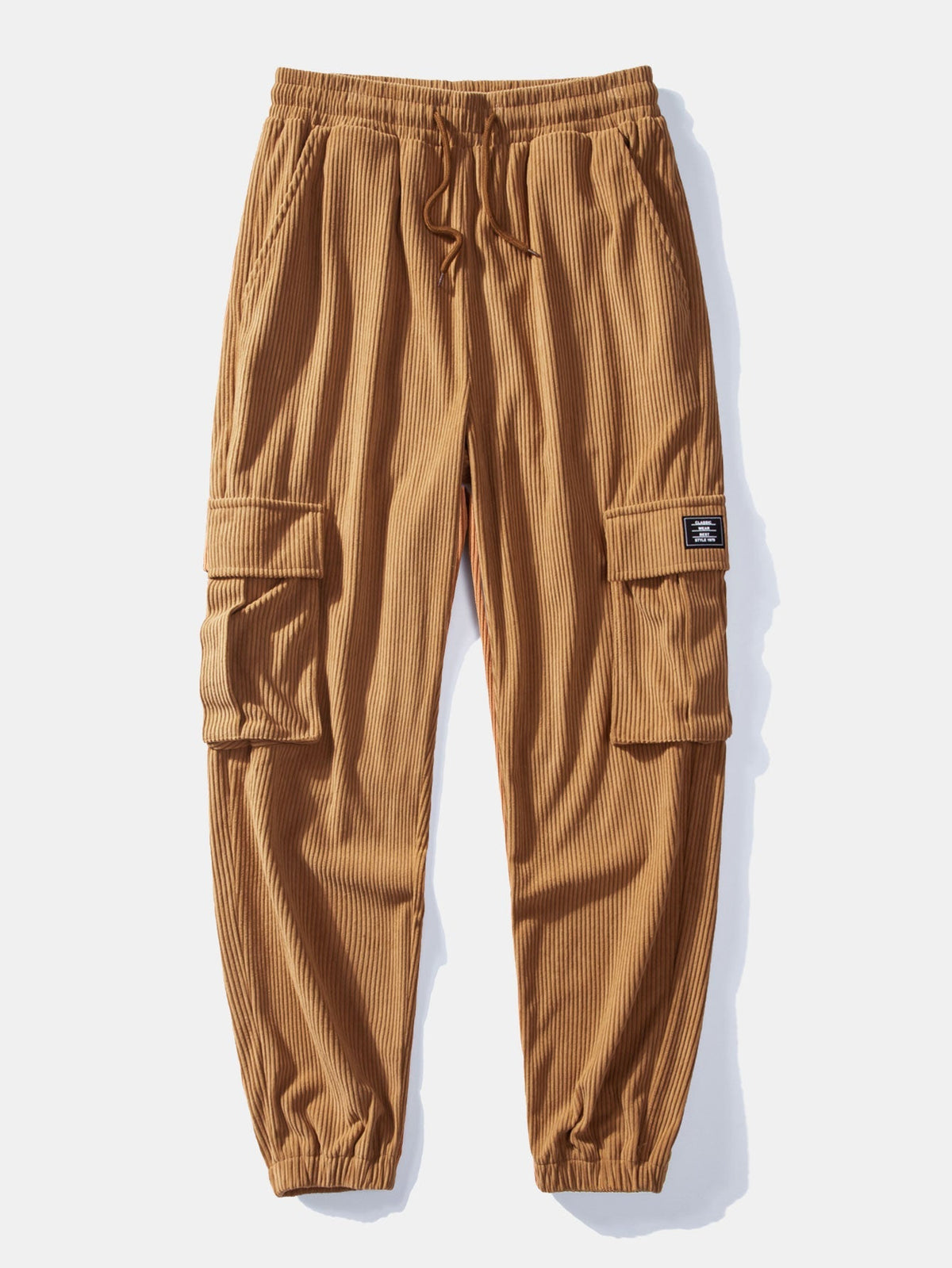 Men's Corduroy Shirt and Cargo Jogger Two-Piece Set