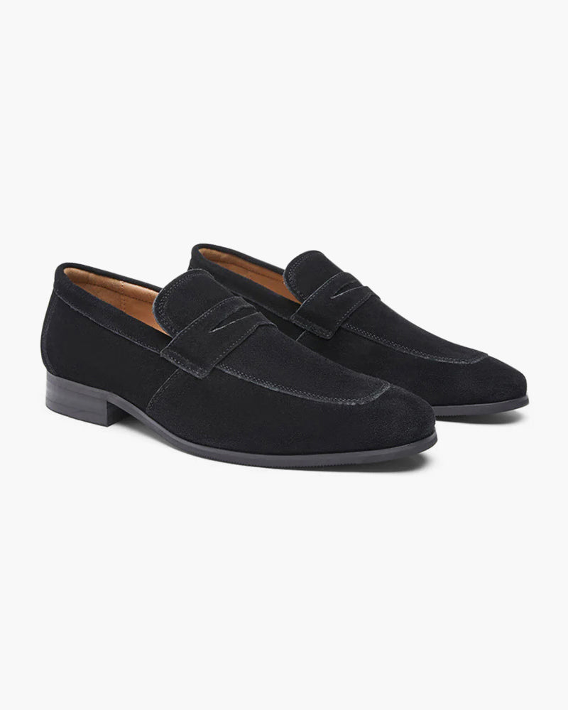 Men's Suede Penny Loafers
