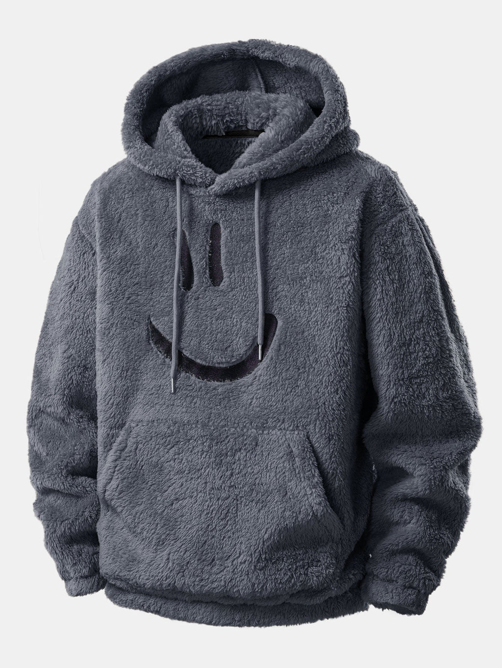 Men's Plush Teddy Fleece Hooded Jogger Set