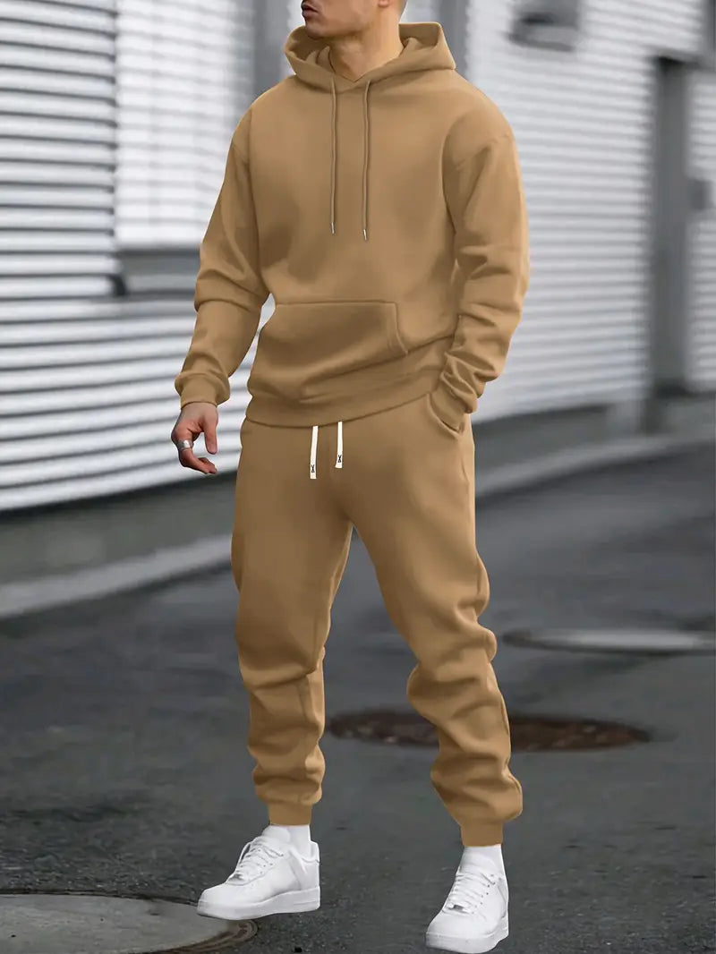 Men's Two-Piece Hoodie and Joggers Set