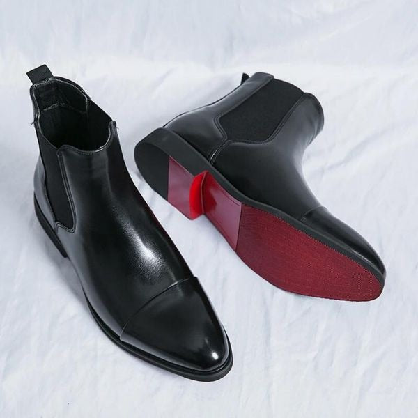 Men's Structured Leather Everyday Boots