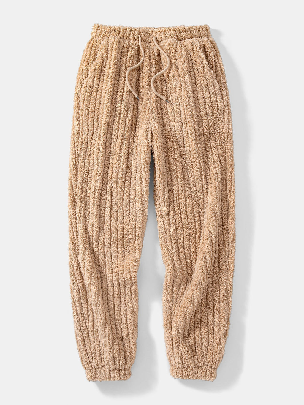 Men's Ribbed Teddy Pullover Hoodie and Jogger Set