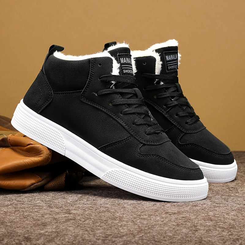 Women's Warm-Lined Mid-Top Lace-Up Sneakers