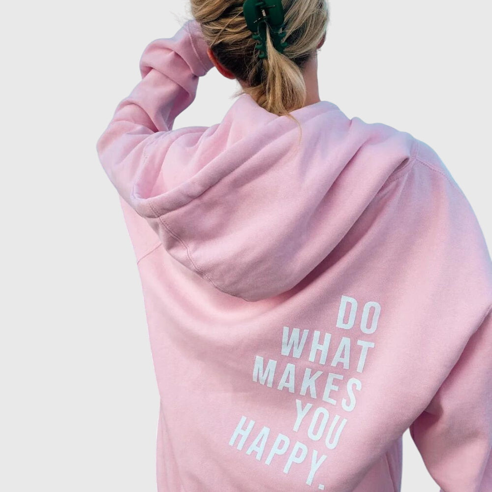 Women's Oversized Statement-Print Hoodie