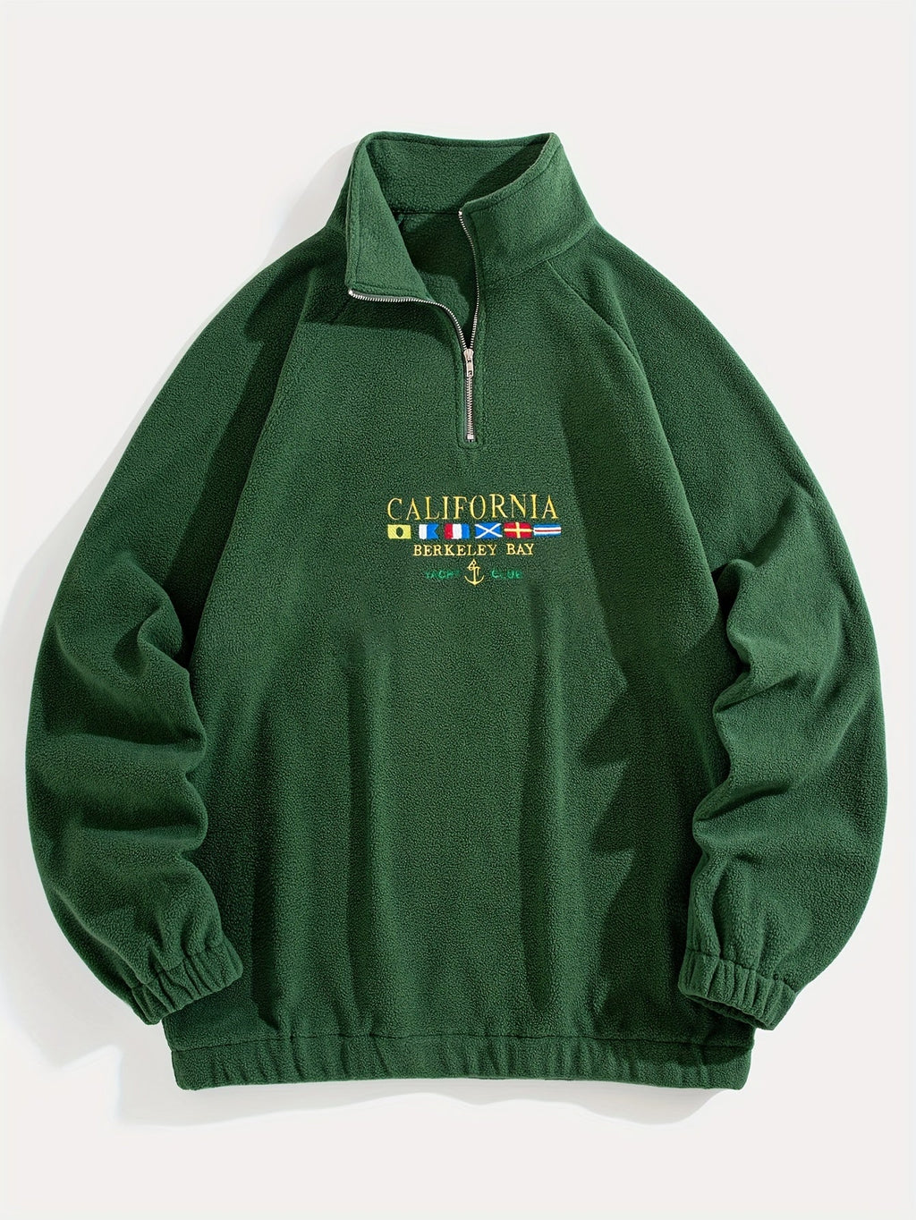 Women's Brushed Quarter-Zip Embroidered Sweatshirt