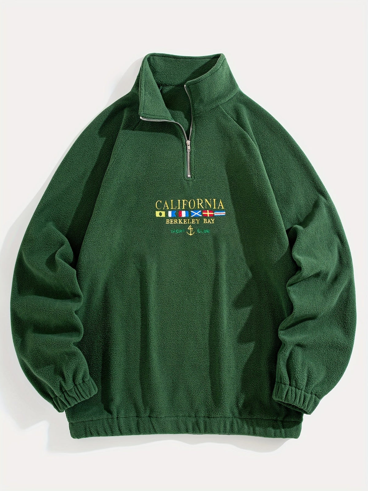 Women's Brushed Quarter-Zip Embroidered Sweatshirt