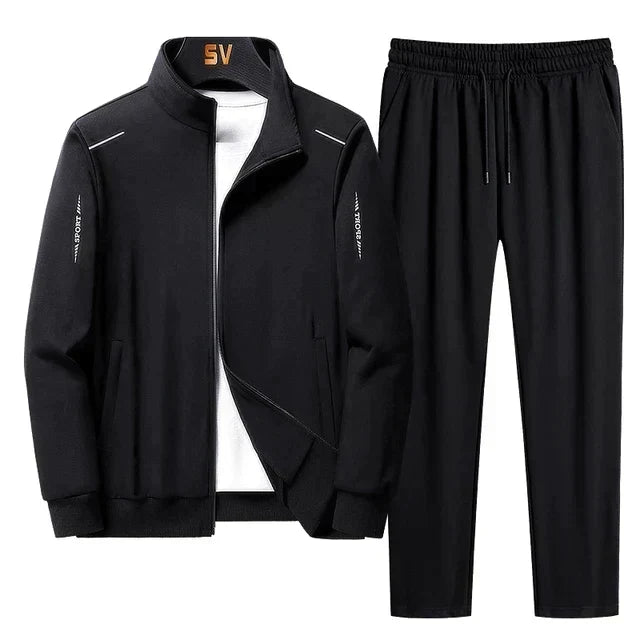 Men's Tracksuit Set with Zip Jacket