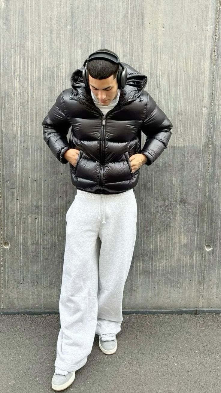 Men's Sherpa Lined Hooded Quilted Jacket