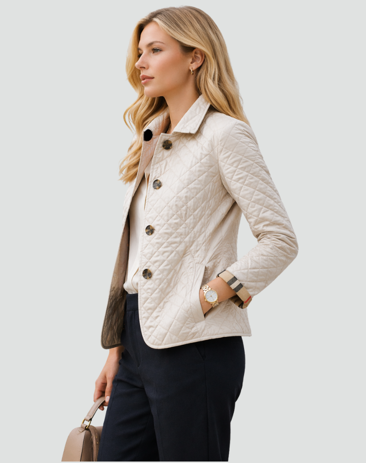 Women’s Quilted Button-Front Jacket