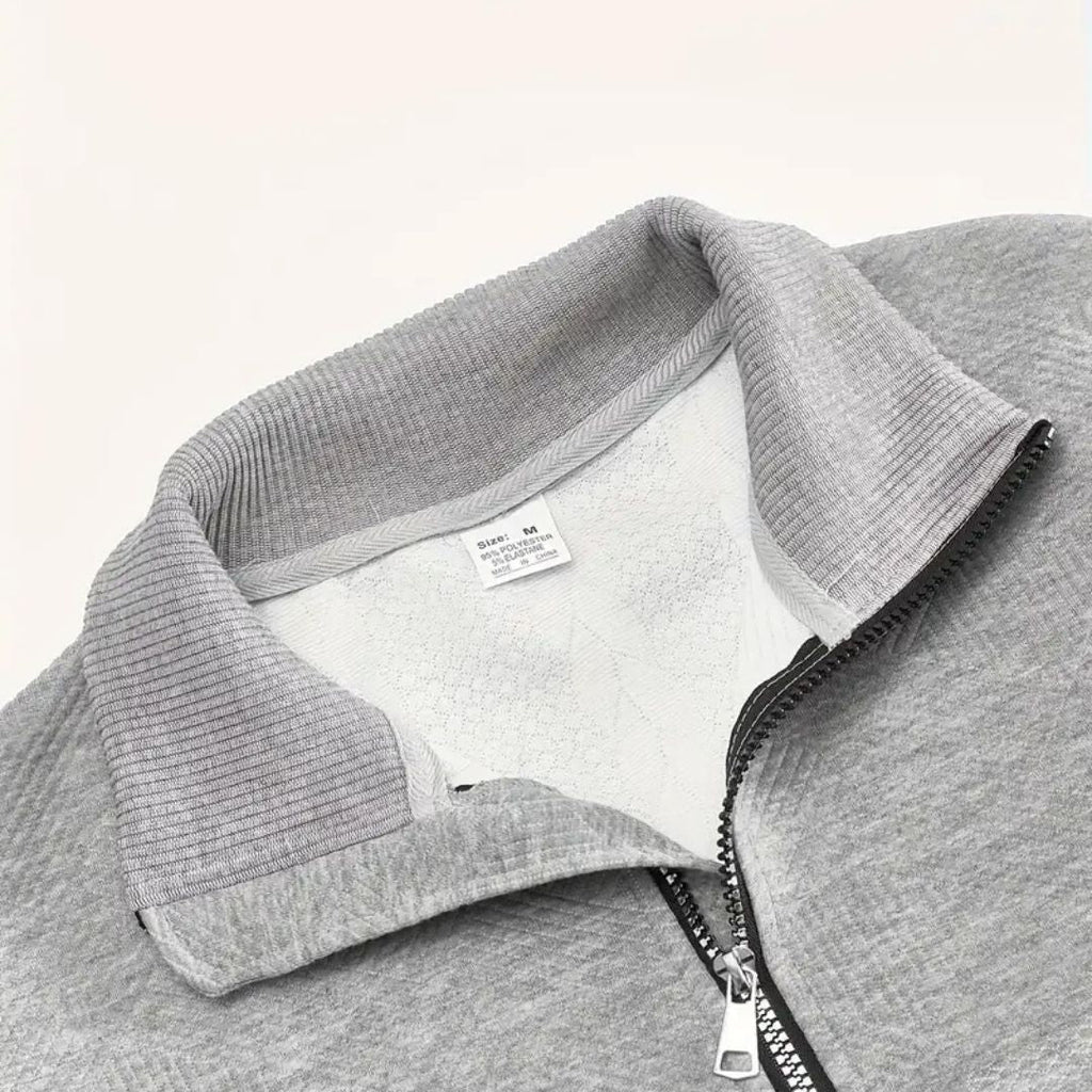 Men's Cable Knit Half Zip Sweater