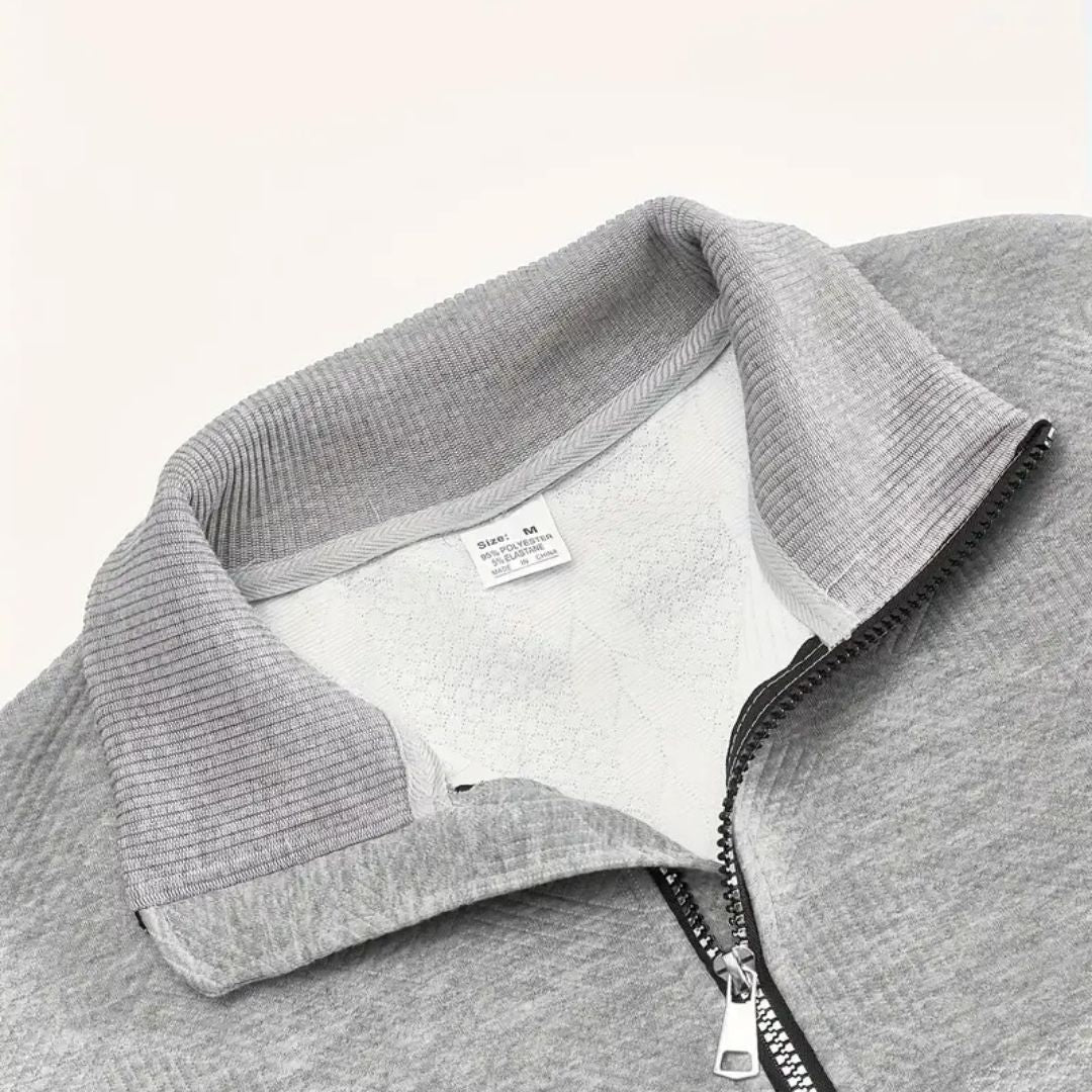 Men's Cable Knit Half Zip Sweater