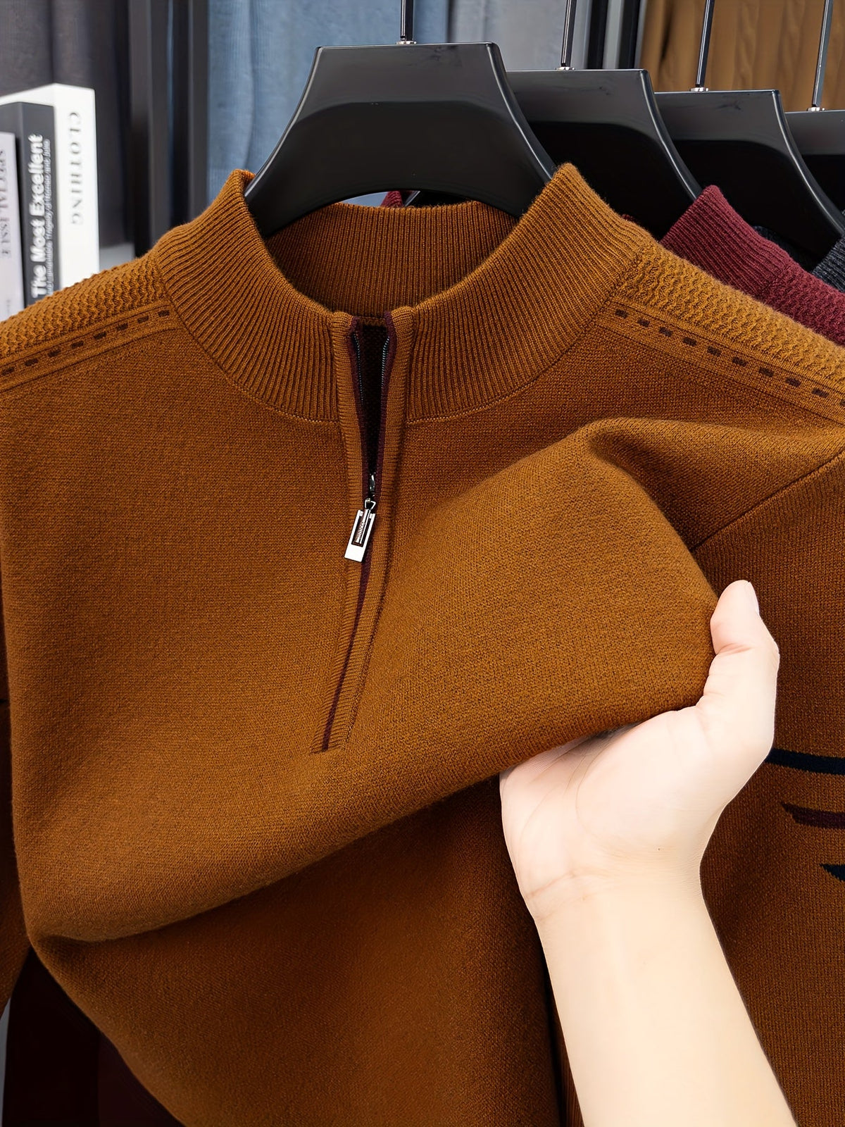 Men's Classic Half-Zip Knit Layering Pullover